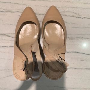 BCBG classy nude heels